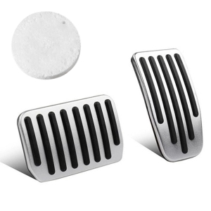 Upgrade Performance Pedal Covers Set for 2022 2023 Tesla Model 3/Y, BetterJonny Brake Accelerator Non-Slip Car Accessories, Aluminum Alloy Footrest Pedals Cover Car Pedal Pads