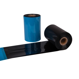 LabelJET 4.33" x 1476ft / 110mm x 450m Black LJW101 Wax Ribbon For Zebra Industrial Printers 24/Rolls