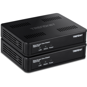 TRENDnet MoCA 2.5 Ethernet-over-Coax Adapter Kit - 2-Pack - (TMO-312C2K)