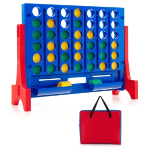 Costway Wall Mounted or Tabletop Giant 4 in a Row Jumbo 4-to-Score Connect Game Set