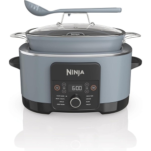 Ninja ‎32.11 x 45.72 x 26.9 cm 8.5 Quart Foodi PossibleCooker PRO MC1001C with an 8-in-1 Slow Cooker Sea Salt Grey