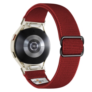 Nylon Stretch Band for Samsung Galaxy Watch 6 - Dark Red - Starlight Adapter