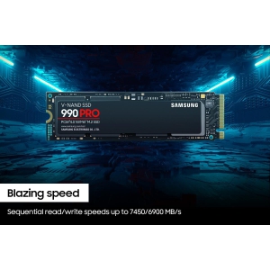 SAMSUNG 990 PRO SSD 4TB PCIe 4.0 M.2 Internal Solid State Hard Drive, Fastest for Gaming, Heat Control, Direct Storage and Memory Expansion for Video Editing, Graphics