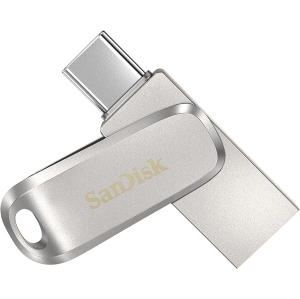 SanDisk 256GB Ultra Dual Drive Luxe USB Type-C - SDDDC4-256G-G46, Black