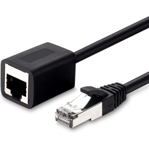 Ethernet Extension Cable 25 Ft, Shielded Network Cat6 Extension Patch Cable RJ45 Cords Shielded Male to Female