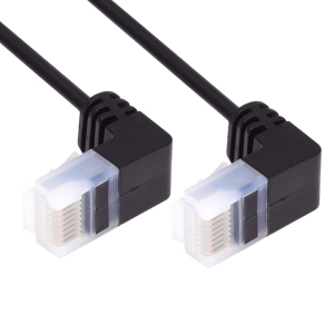 Ultra Thin Slim Cat6 Ethernet Cable RJ45 Down Angled 25cm UTP Network Cable Patch Cord 90 Degree Cat6a LAN