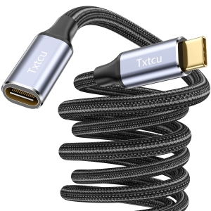 USB C Extension Cable 6.6ft, [USB 3.2/10Gbps] USB Type C Male to Female Extender Cord 100W Fast Charge Data