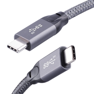 Short USB C to USB C Cable 1.65Ft, USB C 3.2 Gen 2 Cable 20Gbps Data Transferring Cord 4K 100W PD Charging