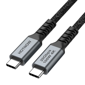Short USB C to USB C Cable 1.5FT 1 Pack, USB 3.2 Gen 2x2 20Gbps 100W Fast Charging USB C 4K Video High Speed