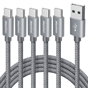 USB C Cable [3ft, 5-Pack], USB A to Type C Cable Fast Charging Charger Cord Braided Compatible with Samsung