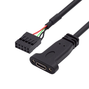 Single Port USB 3.1 USB-C Type C Female to USB 3.0 19pin Header Motherboard Cable 20cm