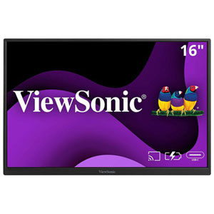 ViewsSonic 16" 60Hz 9.5ms GTG IPS LED Monitor (VG1656N) - Silver