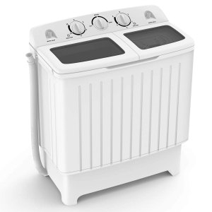Costway Compact / Portable Washer with Turbo/Speed Wash - Grey&White