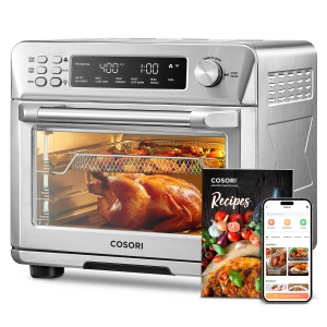 COSORI Toaster Oven Air Fryer Combo, 12-in-1, 26QT Convection Oven Countertop, Stainless Steel with Toast Bake and Broil