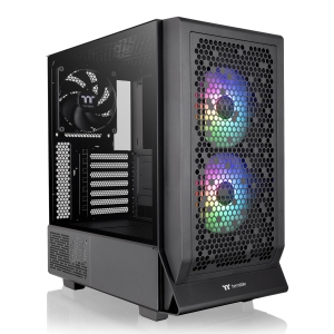 Ceres 330 TG ARGB Black Mid Tower E-ATX Case Supports Hidden-Connector Motherboard