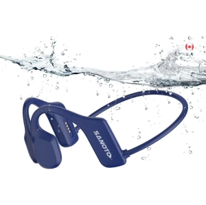 Bone Conduction Swimming Headphones, IP68 Waterproof, Open Ear Headphones with Built-in MP3 8GB Memory, Wireless Sport Earphones for Swimming, Running, Driving