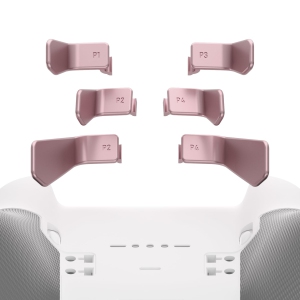 Paddles for Xbox Elite 1/2 Controller, 6 in 1 Metalic Rose Gold Replacement Interchangeable Back Paddles for Xbox One Elite & Elite Series 2 Controller