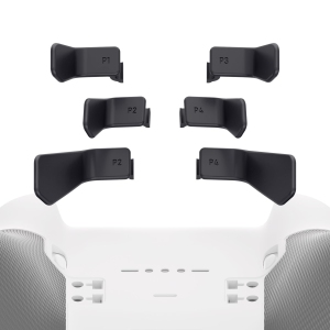 Paddles for Xbox Elite 1/2 Controller, 6 in 1 Metalic Black Replacement Interchangeable Back Paddles for Xbox One Elite & Elite Series 2 Controller