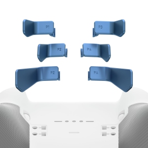 Paddles for Xbox Elite 1/2 Controller, 6 in 1 Metalic Neptune Blue Replacement Interchangeable Back Paddles for Xbox One Elite & Elite Series 2 Controller