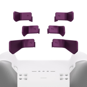 Paddles for Xbox Elite 1/2 Controller, 6 in 1 Metalic Grape Replacement Interchangeable Back Paddles for Xbox One Elite & Elite Series 2 Controller