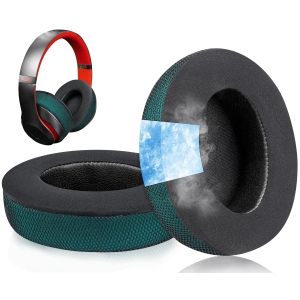 Cooling Gel Replacement Ear Pads Cushions for Beats Studio 2 & Studio 3 Wired & Wireless Headphones, Earpads with High-Density Noise Isolation Foam, Added Thickness - Dark Green