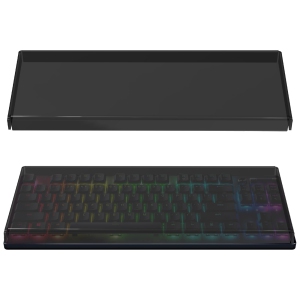 Tenkeyless TKL Keyboard Dust Cover, Acrylic Keypads Cover for 80% Compact 87 Key Computer Mechanical Gaming Wireless Keyboard, Compatible with Razer Huntsman