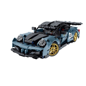 Tradeopia DIY Super Sports Car Premium Building Block Kit (449 Pieces) with Remote Control R/C 2.4GHz & App Programming - Educational STEM Toy for Ages 6+