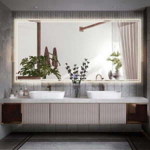 LED Bathroom Mirror 72 x 36 Inch - Upgraded Stepless Dimmable Wall Mirrors with Anti-Fog Vanity Mirror with 3 Color Modes, Shatter-Proof, Memory Makeup Mirror with LED Lights