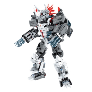 Tradeopia DIY Rhino Warrior Premium Building Block Kit (965 Pieces) for Epic Battles and Imaginative Play | Ages 6+