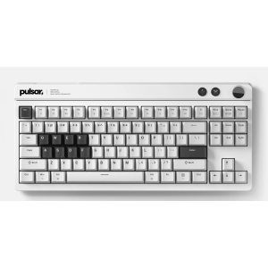 Pulsar Gaming Gears XBOARD QS RGB Mechanical Gaming Keyboard - Hot-Swappable, Kailh Box Ice Mint V2 Switches, Aluminum Frame with Knob, Tenkeyless (88 Keys), Compatible Windows Mac