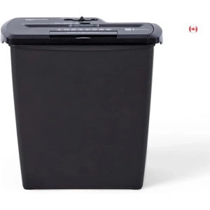 8-Sheet Strip-Cut Paper Shredder for Home Office - Shreds CDs and Credit Cards