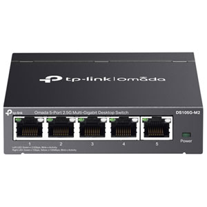 TP-Link Omada 5-Port 2.5G Multi-Gigabit Unmanaged Desktop Switch (DS105G-M2)