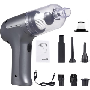 KUNOVA (TM) Handheld Vacuum Car Vacuum Cleaner, Lightweight Cordless Hand Vacuum 2 in 1 Portable Vacuum & Blower Powerful Dust Buster Wireless Vacuum