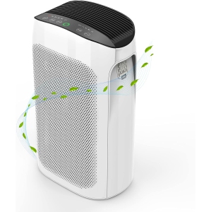 Air Choice Home Air Purifier up to 1485 sq ft True HEPA H13 Ultra Quiet, Remove 99.97% Hairs, Dust, Smoke in White