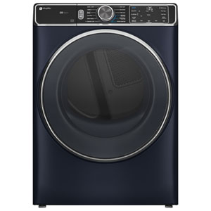 Profile 7.8 Cu. Ft. Large Capacity Stackable Electric Dryer with Moisture Sensing, Steam Sanitize+, Energy Star & Wi-Fi (PFD87ESMVRS) - Sapphire Blue