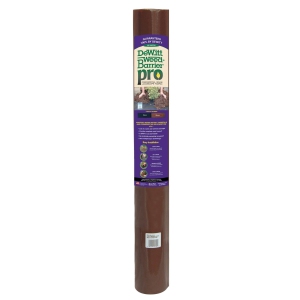 DeWitt Barrière aux mauvaises herbes Pro Tissu de paysage en marron (3 Ounces), 3' x 100' Recharge