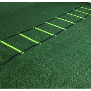 HolaHatha 20 Ft 12 Rung Yellow Adjustable Sports Agility Fitness Training Ladder