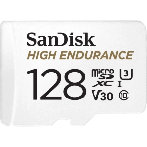 The SanDisk 128GB High Endurance Video microSDXC Card is built to withstand up to 20,000 hours of continuous recording, making it ideal for dash cams and home monitoring systems.