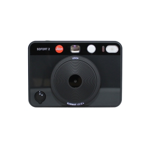 Leica Sofort 2 Digital and Instant Photo Camera with LCD Display, Two Shutter Releases, 10 Lens Effects, and Leica FOTOS App Support (Black)
