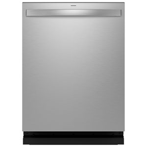 GE Profile 24" 45dB Top-Control Dry Boost Piranha Hard Food Disposer Dishwasher with Third Rack ENERGY STAR (PDT705SYWFS) - Stainless Steel