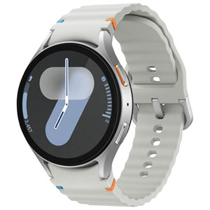TELUS Samsung Galaxy Watch7 44mm LTE + GPS + Wi-Fi Smartwatch - Silver - Monthly Financing