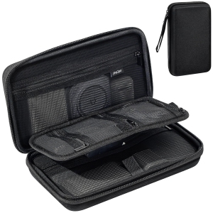 Hard Travel Tech Organizer Case Bag for Electronics Accessories Charger Cord Portable External Hard Drive USB Cables Power Bank SD Memory Cards Earphone Flash Drive