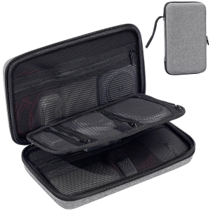 ProCaseHard Travel Tech Organizer Case Bag for Electronics Accessories Charger Cord Portable External Hard Drive USB Cables Power Bank SD Memory Cards Earphone Flash Drive
