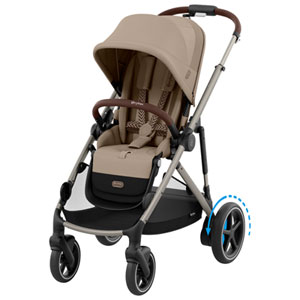 Cybex e-Gazelle S Electric Convertible Stroller - Almond Beige