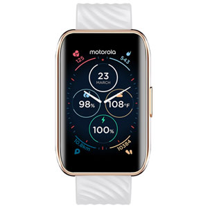 Motorola Moto Watch 40 30.8mm Smartwatch with Call Notifications, Heart Rate Monitor, and GPS - Rose Gold