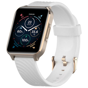 Motorola Moto Watch 70 36.5mm Smartwatch with Call Notifications, Heart Rate Monitor, and GPS - Rose Gold