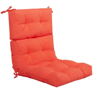 Costway 22''x44'' High Back Chair Cushion Patio Seating Pad