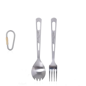 Boundless Voyage Titanium Spork Fork Cutlery Set Ultralight Titanium Utensils