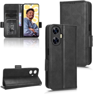 Case for Oppo Realme C55 4G RMX3710 Leather Flip Stand Case Cover,Case for Oppo Realme C55 Case Cover Black