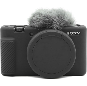 ZV-1 Case, Soft Silicone Protective Case for Sony ZV-1 ZV1 Digital Camera, Lightweight ZV1 Camera Case - Black